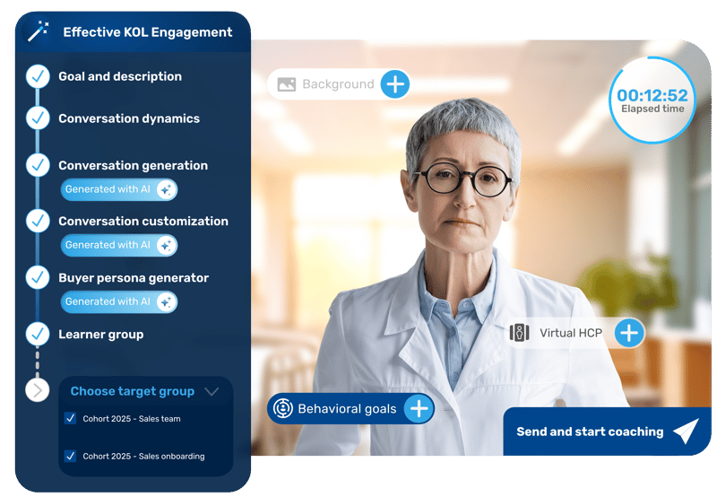 Coaching generator with virtual client