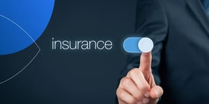 A insurance agent turning the insurance switch ON
