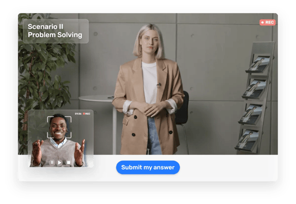 Screenshot of Retorio's training program