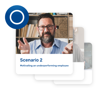 Dashboard of Leadership training role-play