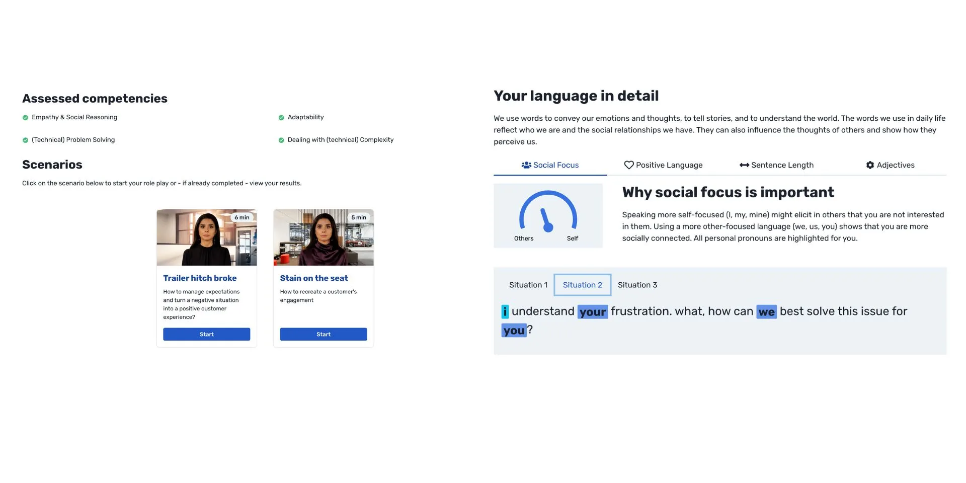 Retorio behavioral intelligence dashboard